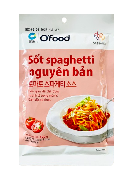 Sốt spaghetti nguyên bản O'Food 120g