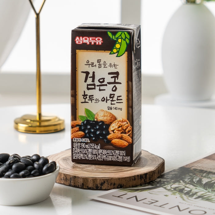 Sữa hạt óc chó, đậu đen và hạnh nhân Hàn Quốc (Hộp 190ml)