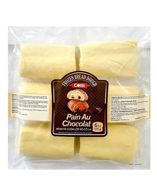 Bánh mì cuộn lớp sô cô la Pain Au Chocolat Cobi 510g