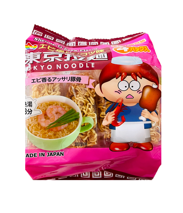 Mì ramen vị tôm & xương heo hầm Tokyo Noodle 112g