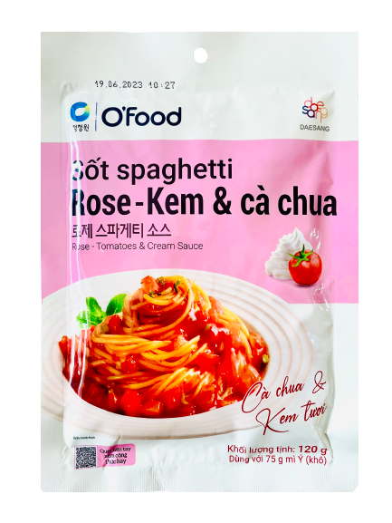 Sốt spaghetti kem rosé cà chua O'Food 120g
