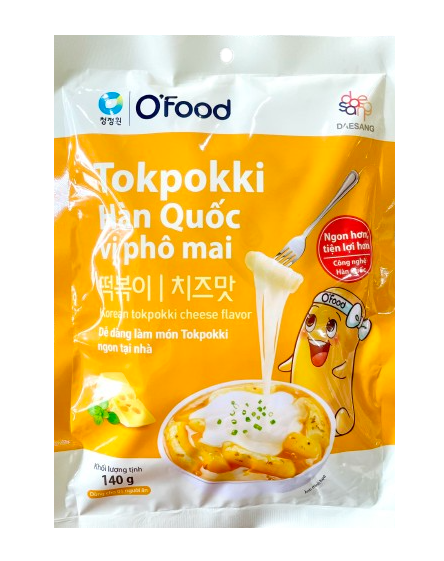 Topokki Hàn Quốc vị phô mai O'Food 140g