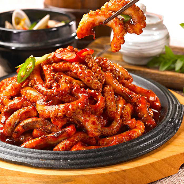 bạch tuộc xào cay