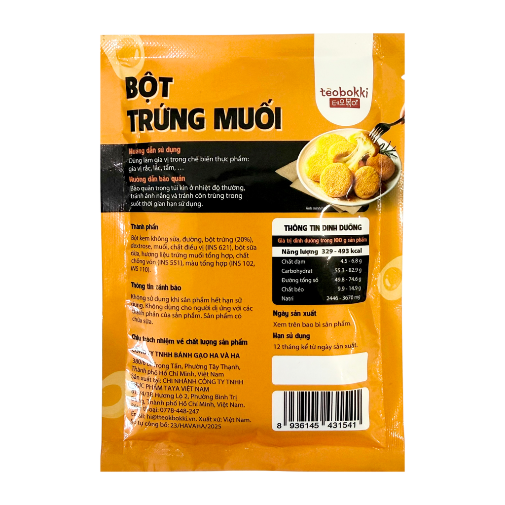 Bột trứng muối Tèobokki 100g