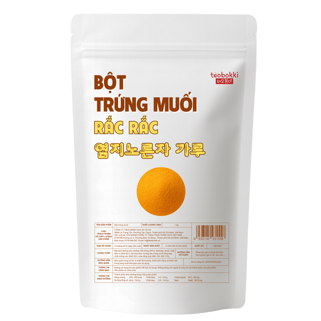Bột trứng muối Tèobokki 1kg