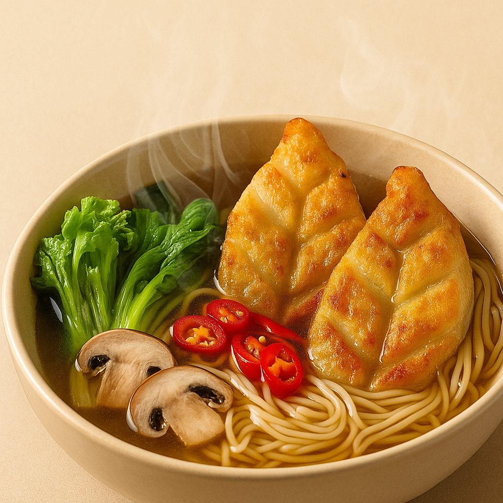 chả tôm sú nấu mì