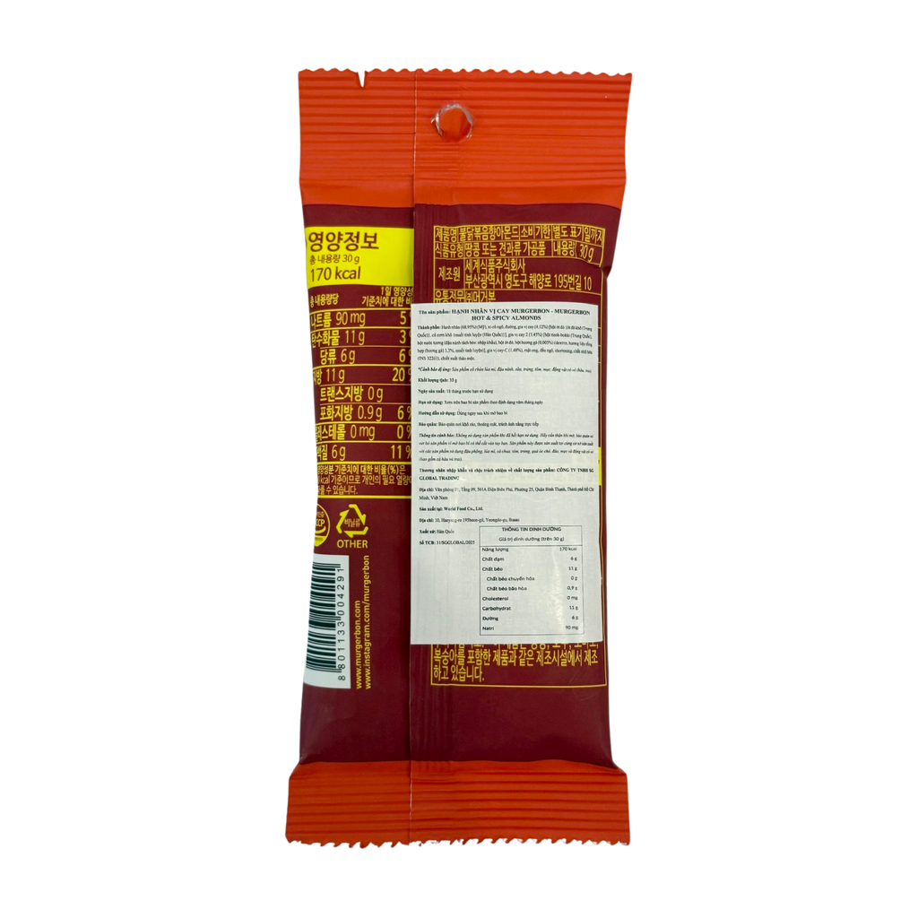 Hạnh nhân vị cay Murgerbon 30g