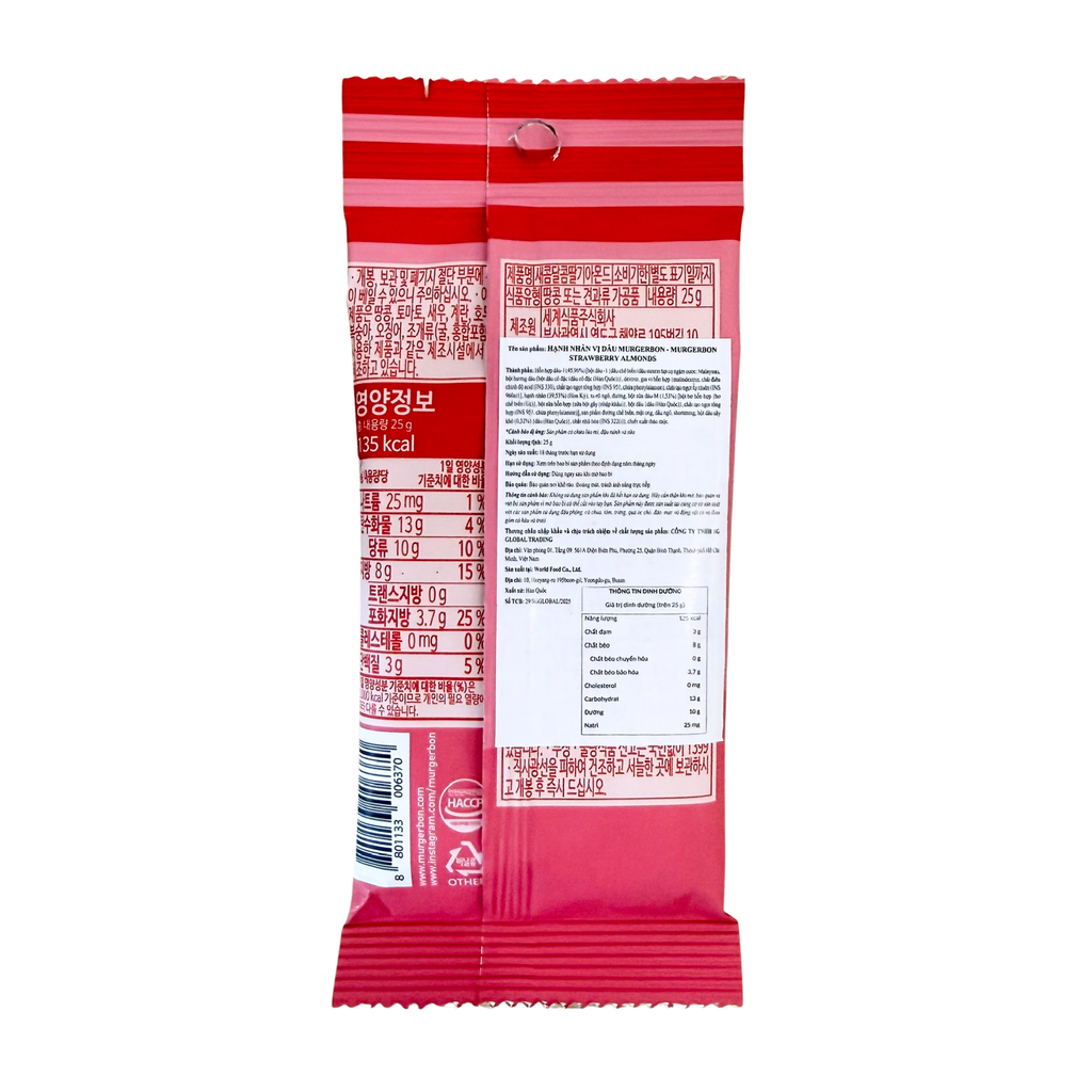 Hạnh nhân vị dâu Murgerbon 25g