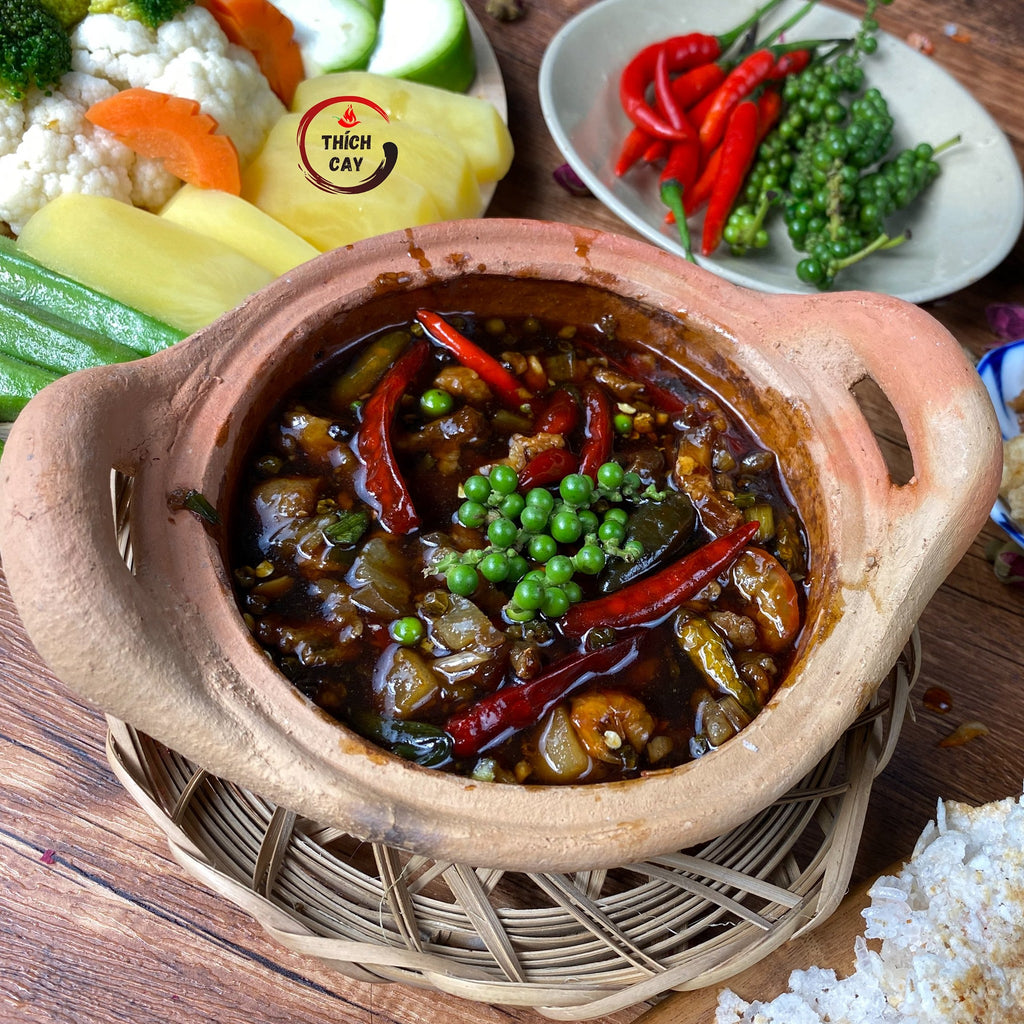 Kho quẹt tôm thịt Thích Cay