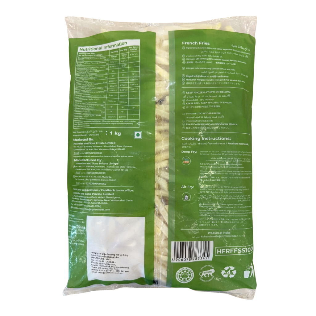 Khoai tây cắt sợi Hyfarm 1kg