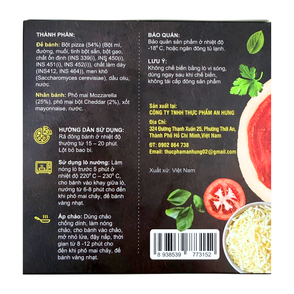 Pizza phô mai Hetori 120g