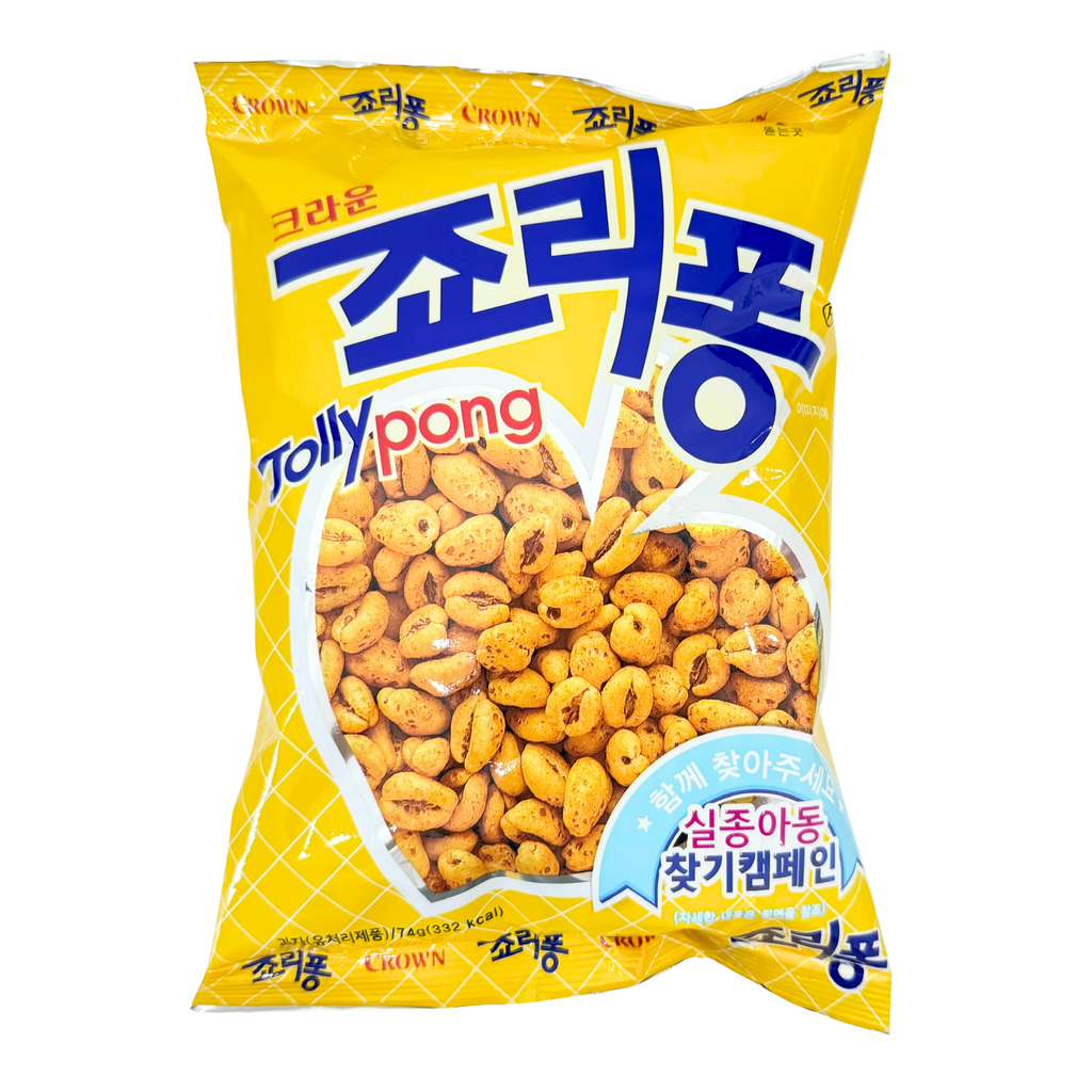Snack lúa mạch jolly pong Crown 74g
