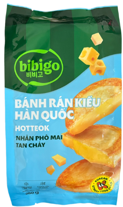 Bánh rán hottek nhân phô mai tan chảy Bibigo 280g- Tèobokki Store