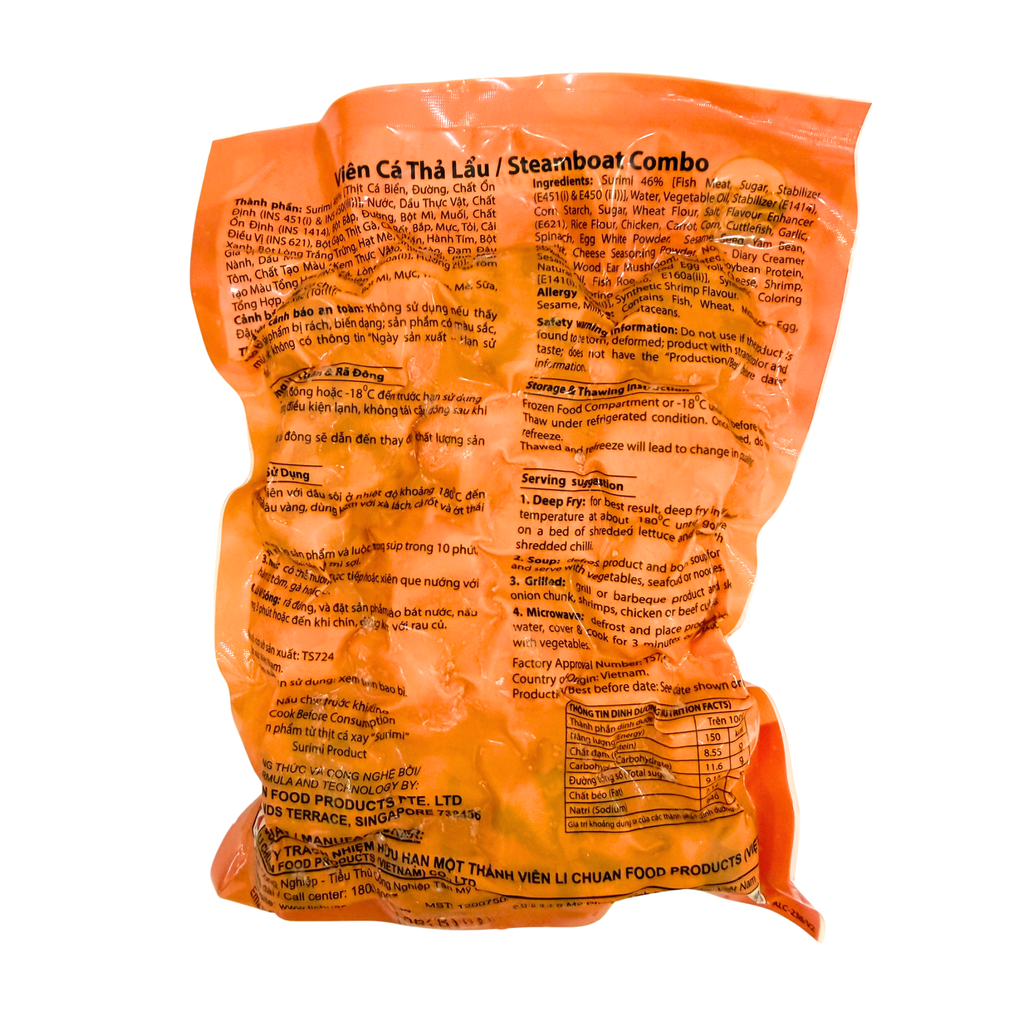 Viên thả lẩu 4 màu Chojo 454g