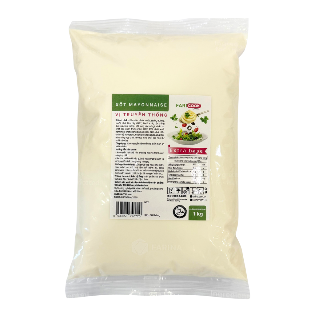 Xốt mayonnaise vị truyền thống Faricook 1kg