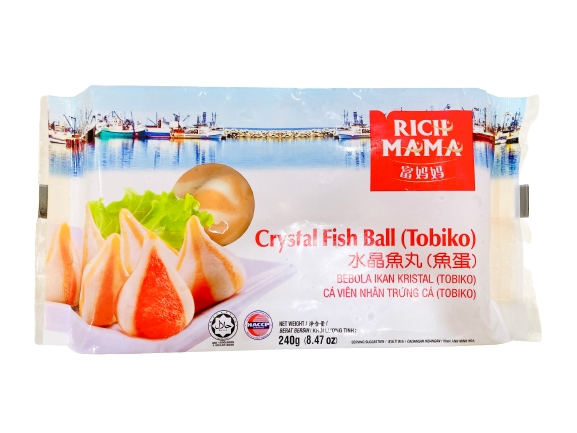 Cá viên nhân trứng cá Tobiko Rich Mama 240g