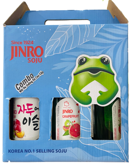 combo hộp soju jinro 3 chai chọn vị bất kì