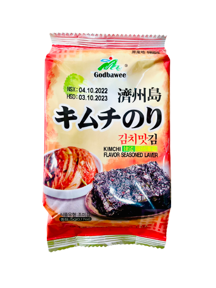Rong biển vị Kimchi Godbawee 5g