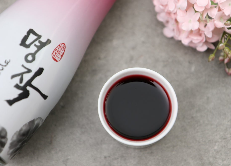 Set quà rượu Myungjak Bokbunja kèm ly - Tèobokki Store – Tèobokki™