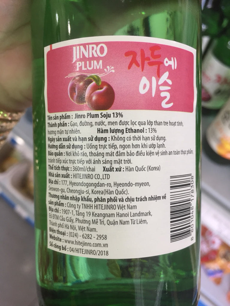 Rượu Soju Jinro Mận